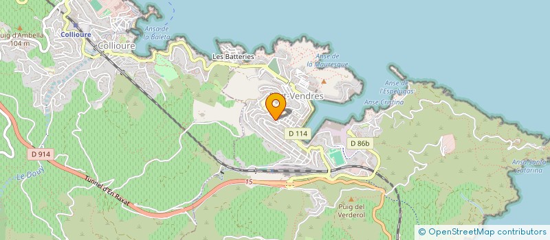 localisation de l'entreprise MONSIEUR ALFIO CALCHETTI  PORT-VENDRES