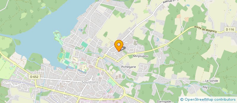 localisation de l'entreprise MONSIEUR ALFONSO BARBIERI  SOUSTONS