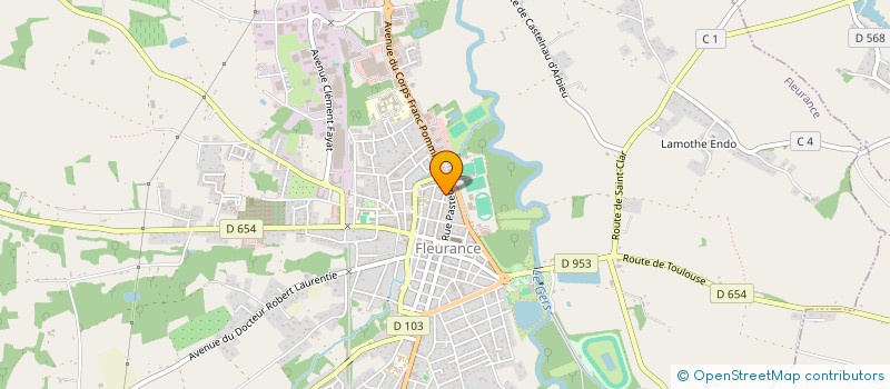 localisation de l'entreprise MONSIEUR ALFONSO BENEDETTI  FLEURANCE