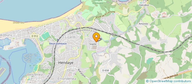 localisation de l'entreprise MONSIEUR ALFONSO PALACIN à HENDAYE