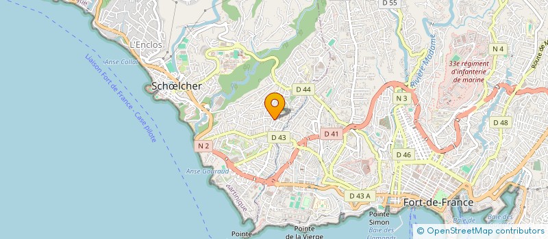 localisation de l'entreprise MONSIEUR ALFRED ALEXANDRE  SCHOELCHER