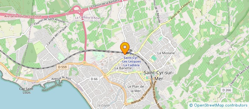 localisation de l'entreprise MONSIEUR ALFRED ALLIONE à SAINT-CYR-SUR-MER