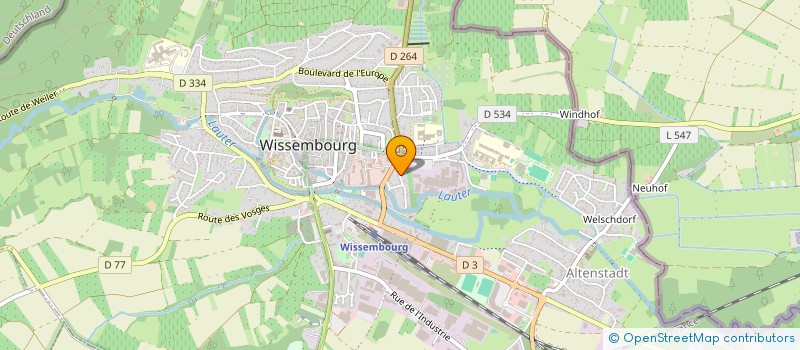 localisation de l'entreprise MONSIEUR ALFRED BECKER  WISSEMBOURG