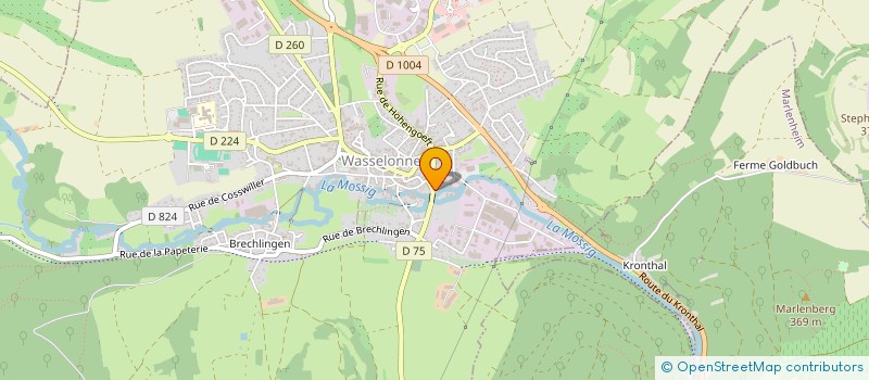 localisation de l'entreprise MONSIEUR ALFRED BERGER à TRAENHEIM