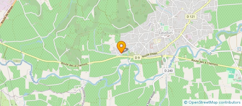 localisation de l'entreprise MONSIEUR ALFRED BILBILI  LAUDUN-L'ARDOISE