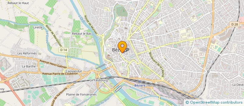 localisation de l'entreprise MONSIEUR ALFRED BLANC  BEZIERS