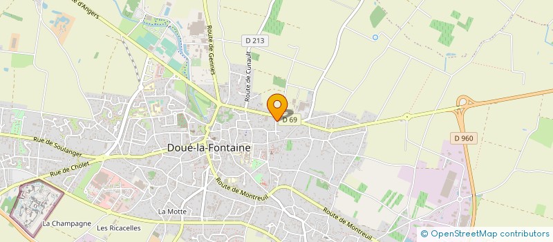 localisation de l'entreprise MONSIEUR ALFRED BONTEMPS à DOUE-EN-ANJOU