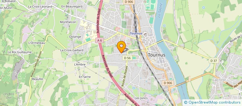 localisation de l'entreprise MONSIEUR ALFRED BORNER à TOURNUS