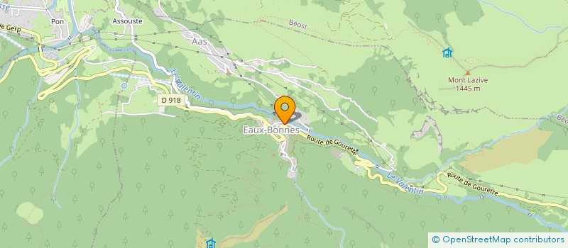 localisation de l'entreprise MONSIEUR ALFRED BRU  EAUX-BONNES