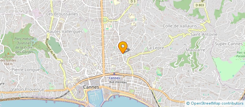 localisation de l'entreprise MONSIEUR ALFRED BRUNACCI  CANNES