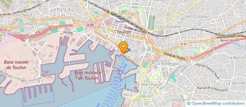 localisation de l'entreprise MONSIEUR ALFRED BUSNEL  TOULON