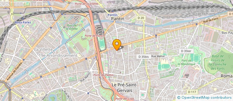 localisation de l'entreprise MONSIEUR ALFRED CAM  PANTIN