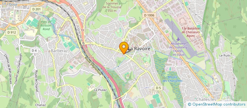 localisation de l'entreprise MONSIEUR ALFRED CHABERT  LA RAVOIRE