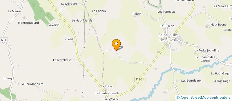 localisation de l'entreprise MONSIEUR ALFRED CHARTIER à SAINT-JOUIN-DE-BLAVOU