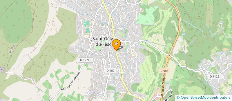 localisation de l'entreprise MONSIEUR ALFRED CHAZOTTES  SAINT-GELY-DU-FESC