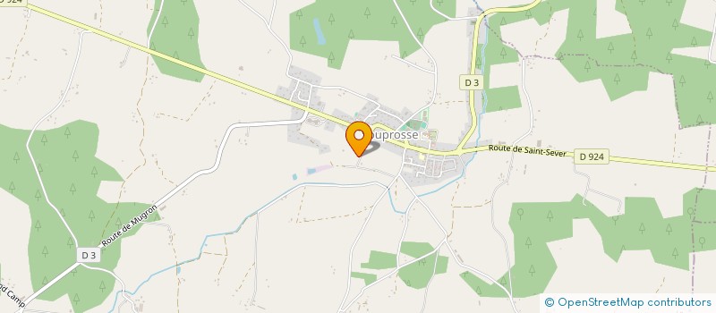 localisation de l'entreprise MONSIEUR ALFRED CLAVE  SOUPROSSE