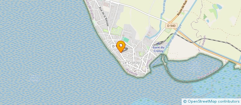 localisation de l'entreprise MONSIEUR ALFRED DEROSIERE à LE CROTOY