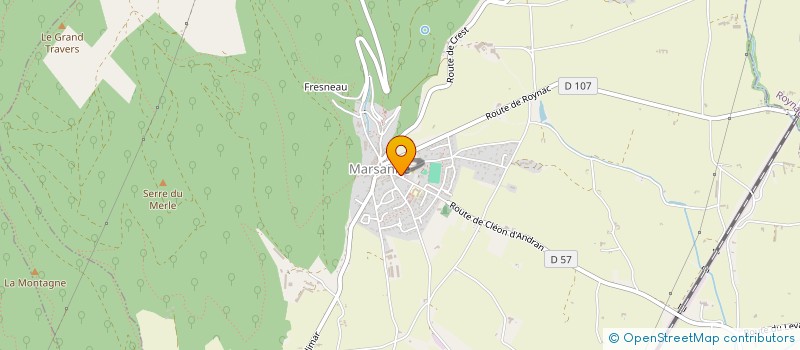 localisation de l'entreprise MONSIEUR ALFRED DREVON  MARSANNE