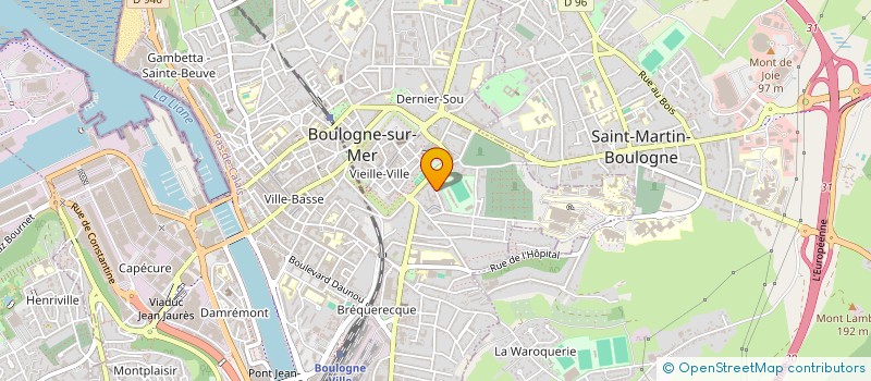 localisation de l'entreprise MONSIEUR ALFRED DURU à BOULOGNE SUR MER