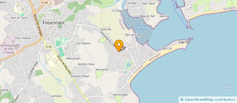 localisation de l'entreprise MONSIEUR ALFRED DUSSAUSSOIS à FOUESNANT