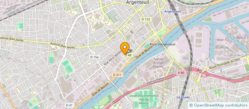 localisation de l'entreprise MONSIEUR ALFRED EKONGOLO  ARGENTEUIL