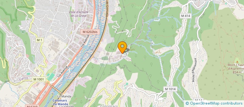 localisation de l'entreprise MONSIEUR ALFRED FERRARI  CASTAGNIERS