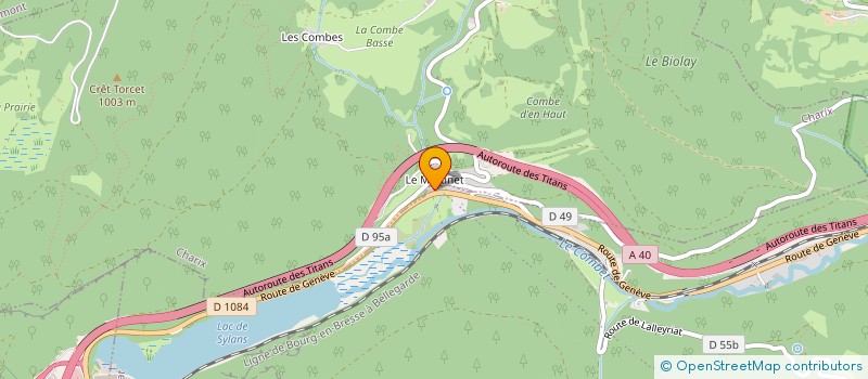 localisation de l'entreprise MONSIEUR ALFRED FRANCOIS  ECHALLON