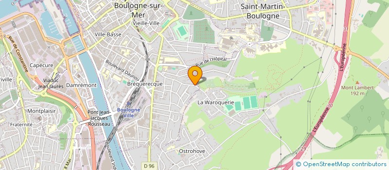 localisation de l'entreprise MONSIEUR ALFRED GATOUX à BOULOGNE-SUR-MER