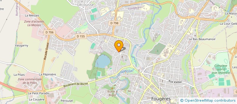 localisation de l'entreprise MONSIEUR ALFRED GENEVEE  FOUGERES