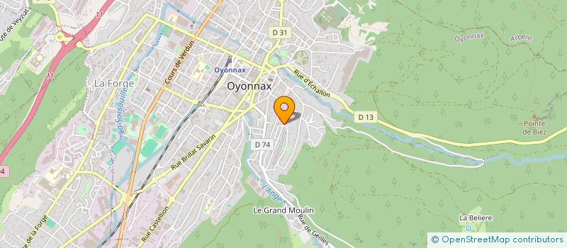 localisation de l'entreprise MONSIEUR ALFRED GJEGJA à OYONNAX