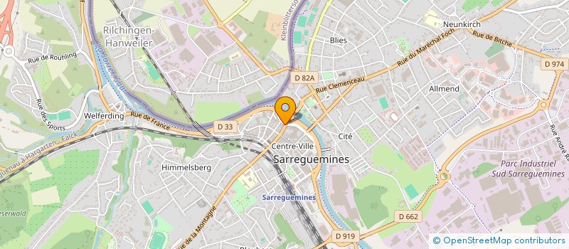 localisation de l'entreprise MONSIEUR ALFRED GOSSE à SARREGUEMINES