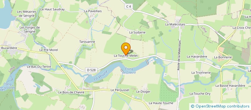 localisation de l'entreprise MONSIEUR ALFRED GUILARD  LA BOUEXIERE