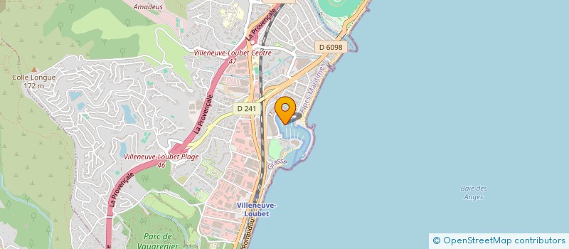 localisation de l'entreprise MONSIEUR ALFRED GUILLEM  VILLENEUVE-LOUBET