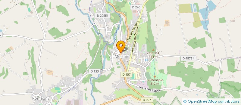 localisation de l'entreprise MONSIEUR ALFRED HELAINE à MORTAIN-BOCAGE