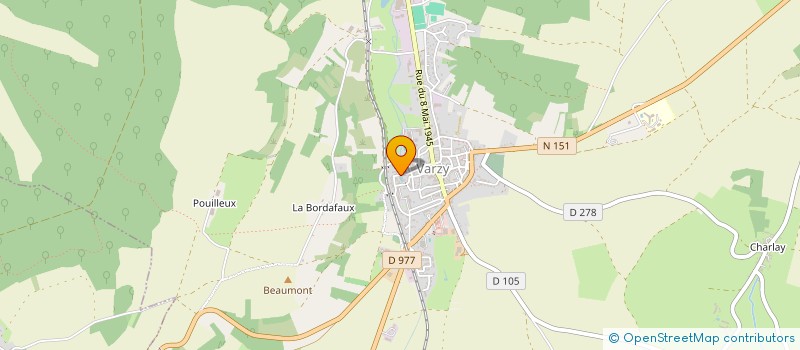 localisation de l'entreprise MONSIEUR ALFRED JEANNOT à VARZY