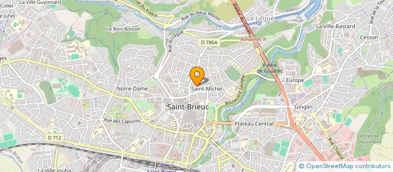 localisation de l'entreprise MONSIEUR ALFRED KERVEGANT à SAINT-BRIEUC
