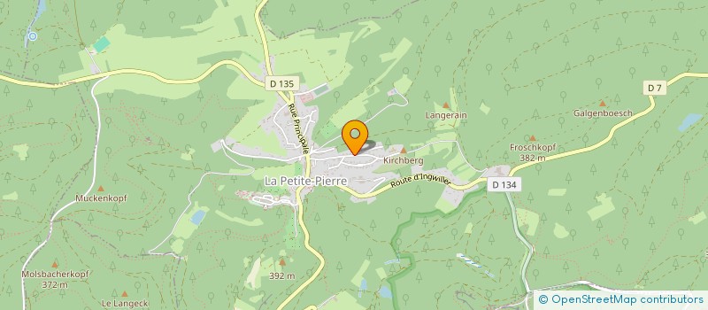 localisation de l'entreprise MONSIEUR ALFRED KLEIN  LA PETITE-PIERRE