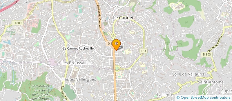 localisation de l'entreprise MONSIEUR ALFRED LAMMAS à LE CANNET