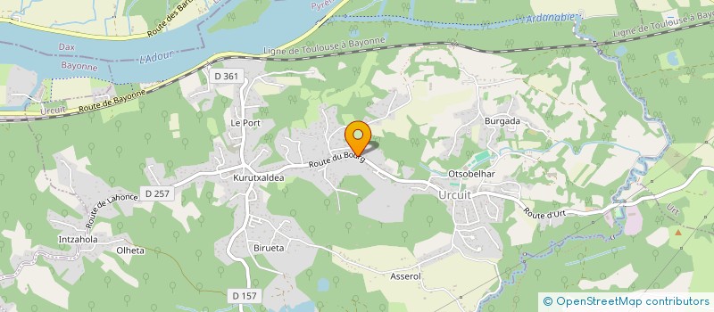 localisation de l'entreprise MONSIEUR ALFRED LAURENT  MOUGUERRE