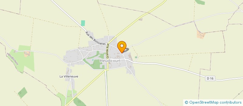 localisation de l'entreprise MONSIEUR ALFRED LEFEBVRE  HEUDICOURT