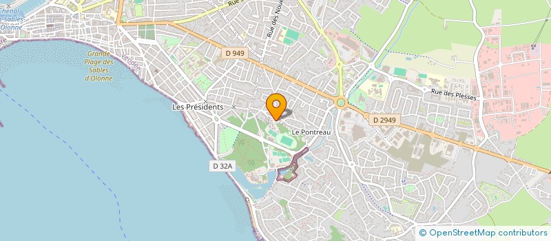 localisation de l'entreprise MONSIEUR ALFRED LELARDOUX  LES SABLES D'OLONNE