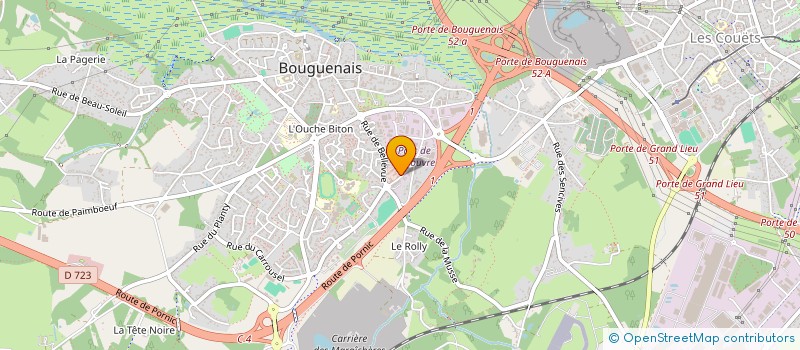 localisation de l'entreprise MONSIEUR ALFRED LEMIERE  BOUGUENAIS