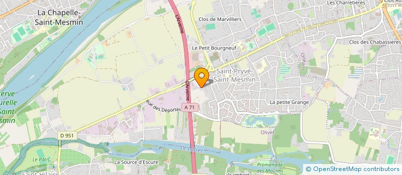 localisation de l'entreprise MONSIEUR ALFRED LORRAIN à SAINT-PRYVE-SAINT-MESMIN
