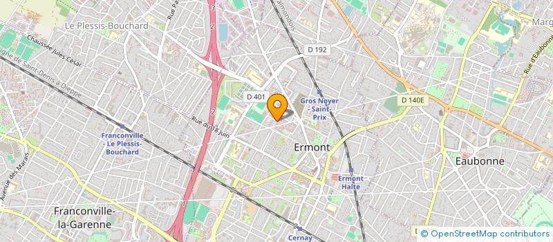 localisation de l'entreprise MONSIEUR ALFRED MALELA à ERMONT