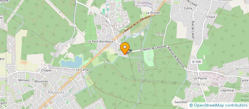 localisation de l'entreprise MONSIEUR ALFRED MBAMBOU  CANEJAN