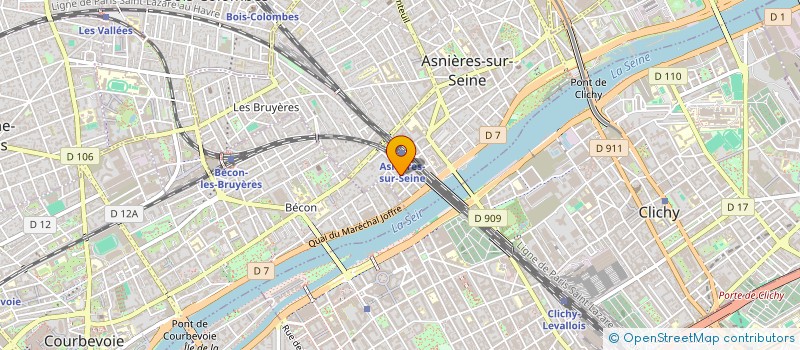 localisation de l'entreprise MONSIEUR ALFRED MOTTE  ASNIERES-SUR-SEINE