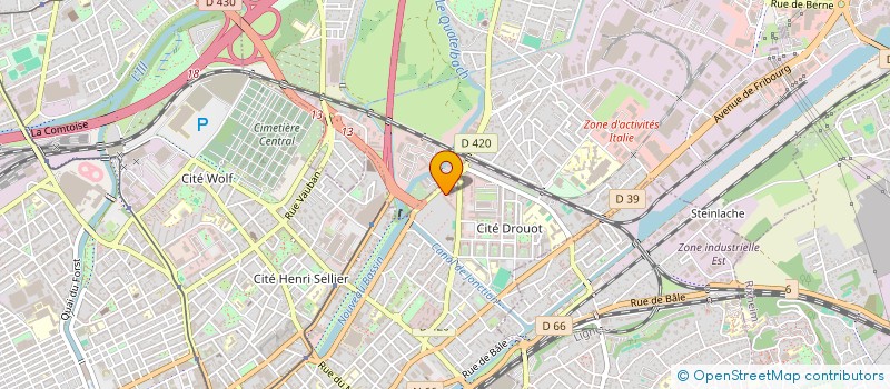 localisation de l'entreprise MONSIEUR ALFRED MULA  MULHOUSE