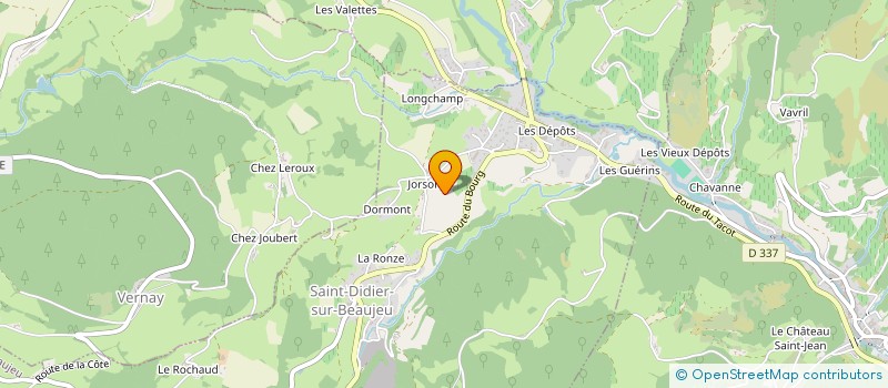 localisation de l'entreprise MONSIEUR ALFRED PERRIER  SAINT-DIDIER-SUR-BEAUJEU