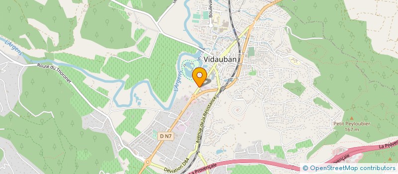 localisation de l'entreprise MONSIEUR ALFRED PLATNIC  VIDAUBAN