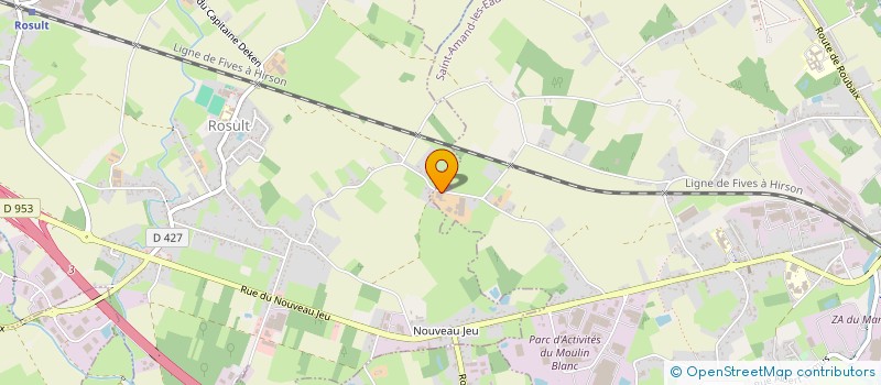 localisation de l'entreprise MONSIEUR ALFRED PRUVOT  SAINT-AMAND-LES-EAUX